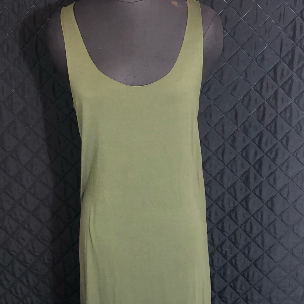 Earthbound Sage Green Keyhole Dress